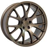 22" Bronze wheel replacement for Dodge Charger 2006-2017. Replica Rim 9507541
